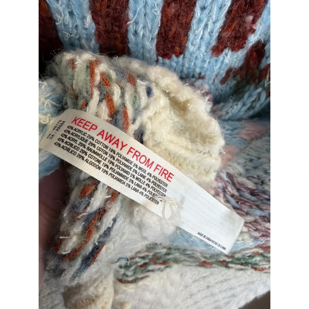 Daily Practice Anthropologie Sweater Womens XS/S Multi Fair Isle Cropped Boho